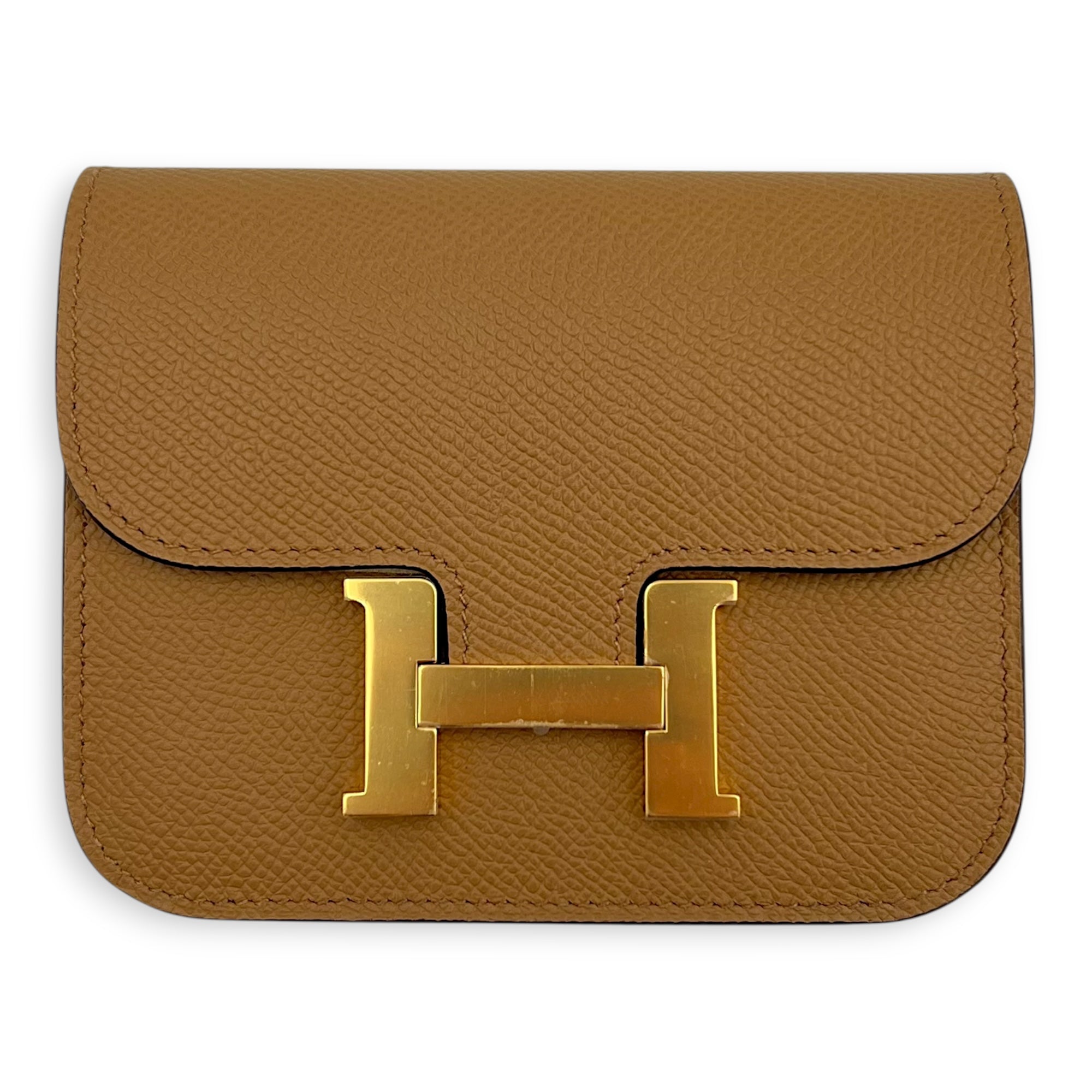Constance slim biscuit in Epsom, Gold hardware