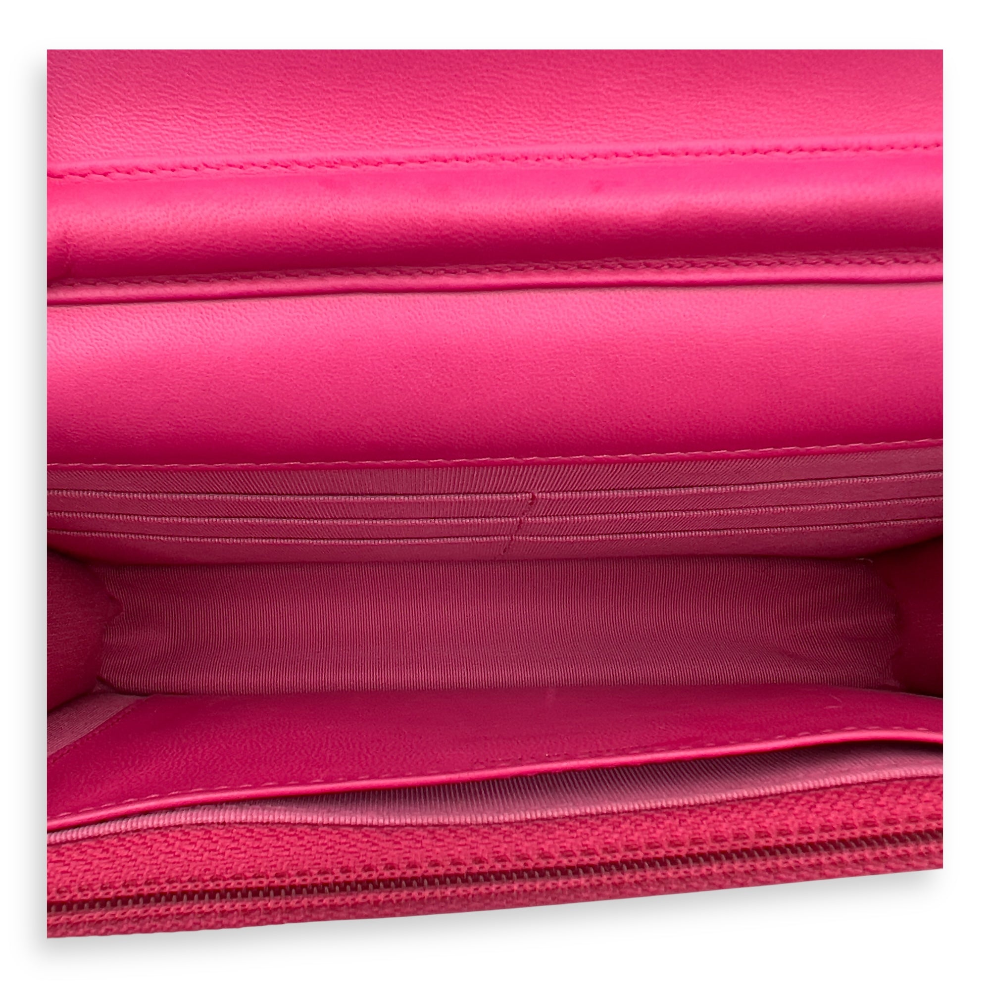 CC Wallet On Chain Pink in Lambskin, Gold hardware - Image 8