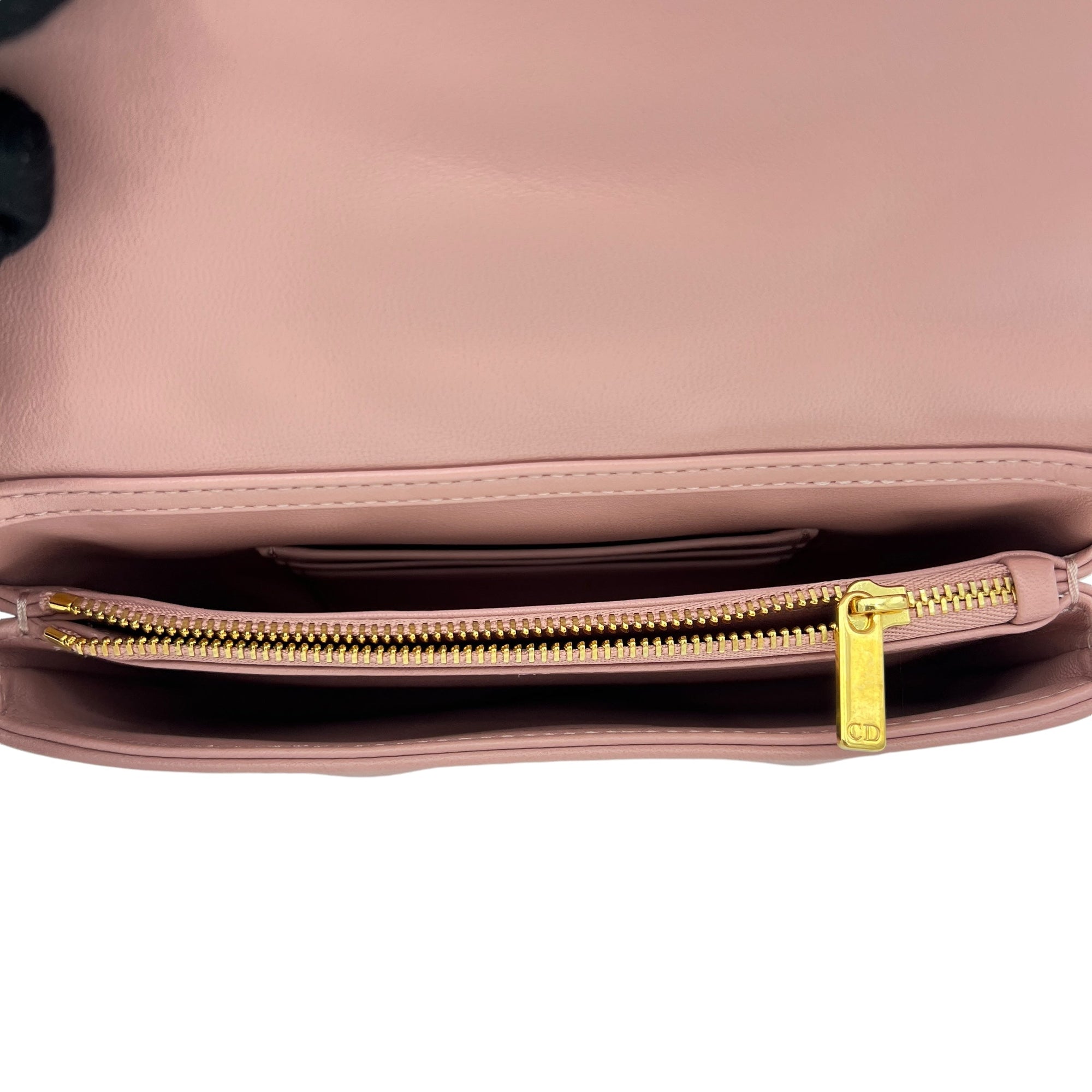 Caro Crossbody Bag Pink in Lambskin, Gold hardware - Image 7