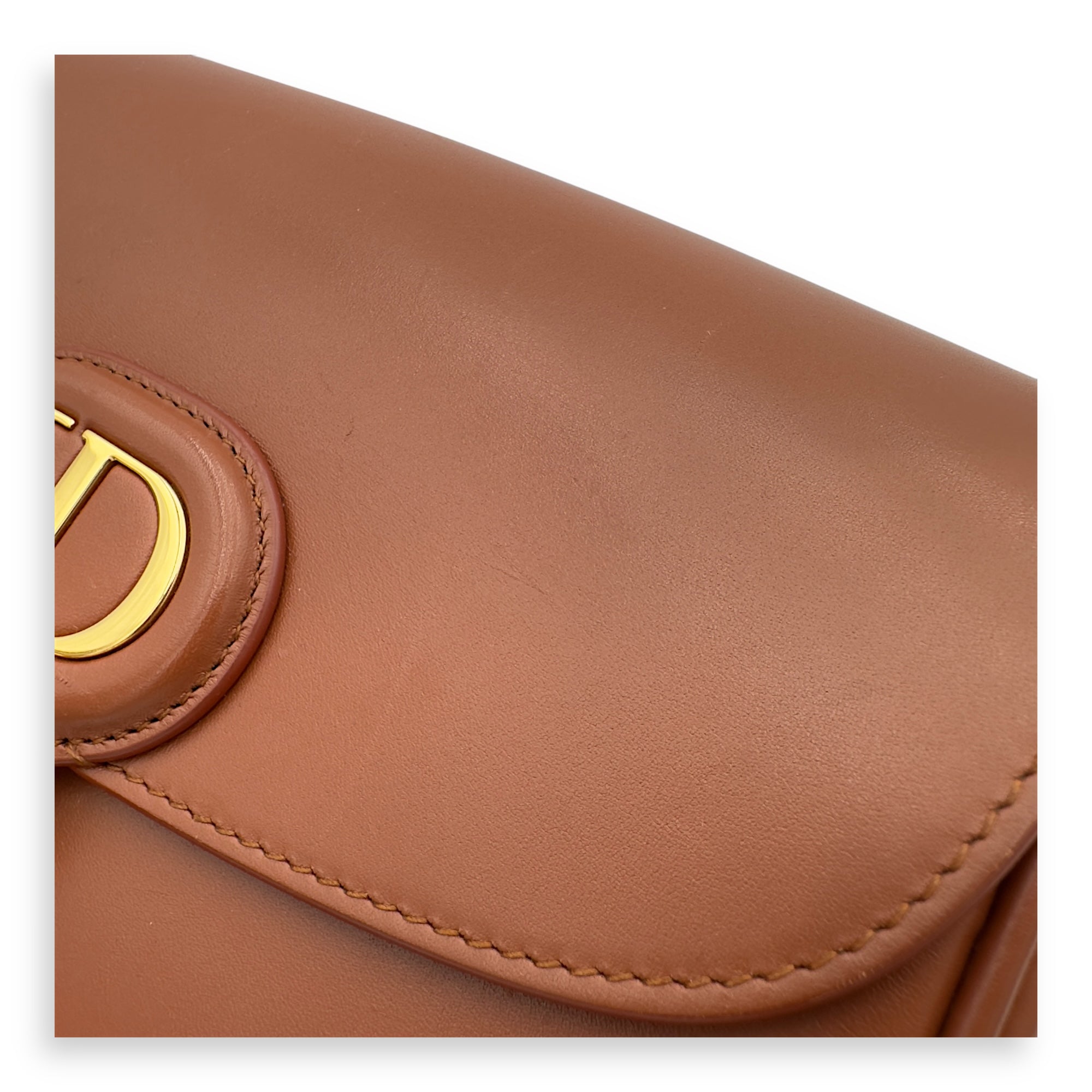 Bobby Shoulder Bag Brown in Calfskin, Gold hardware - Image 11