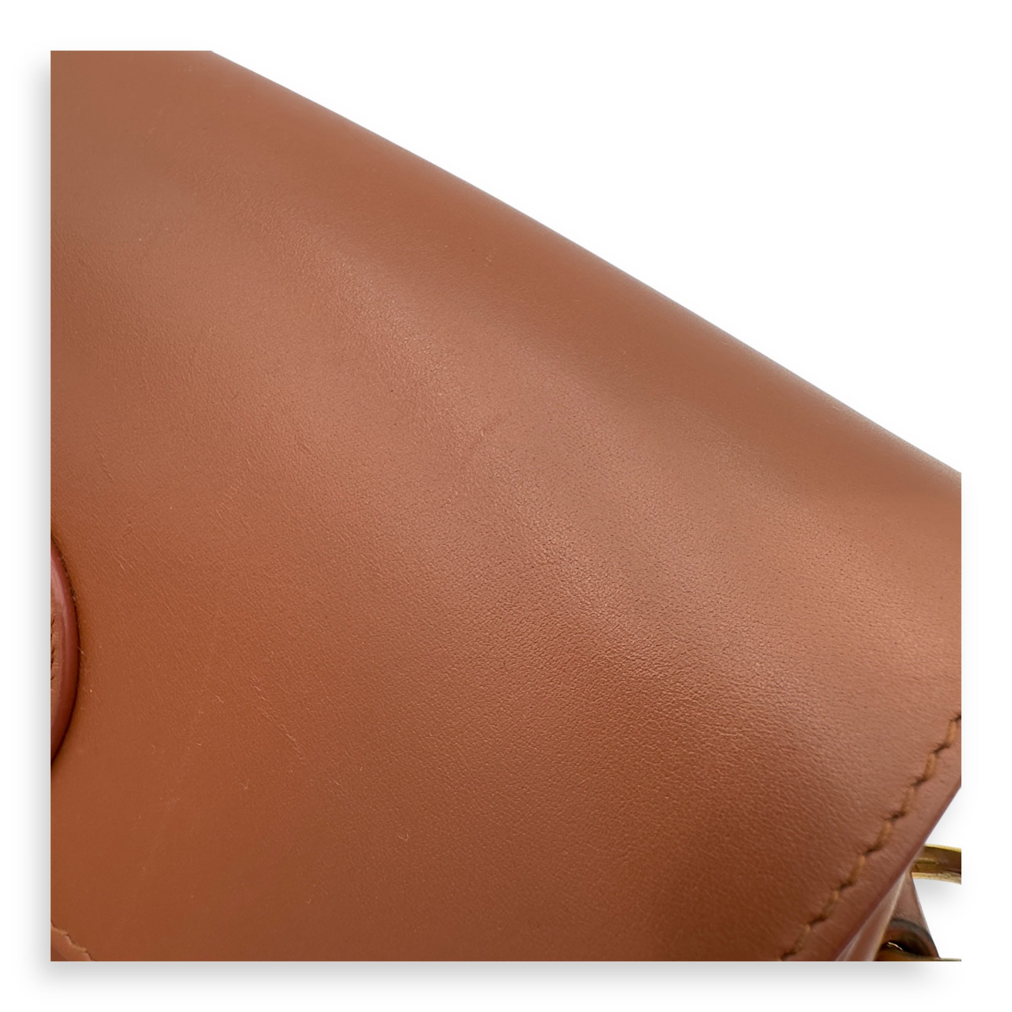 Bobby Shoulder Bag Brown in Calfskin, Gold hardware - Image 12