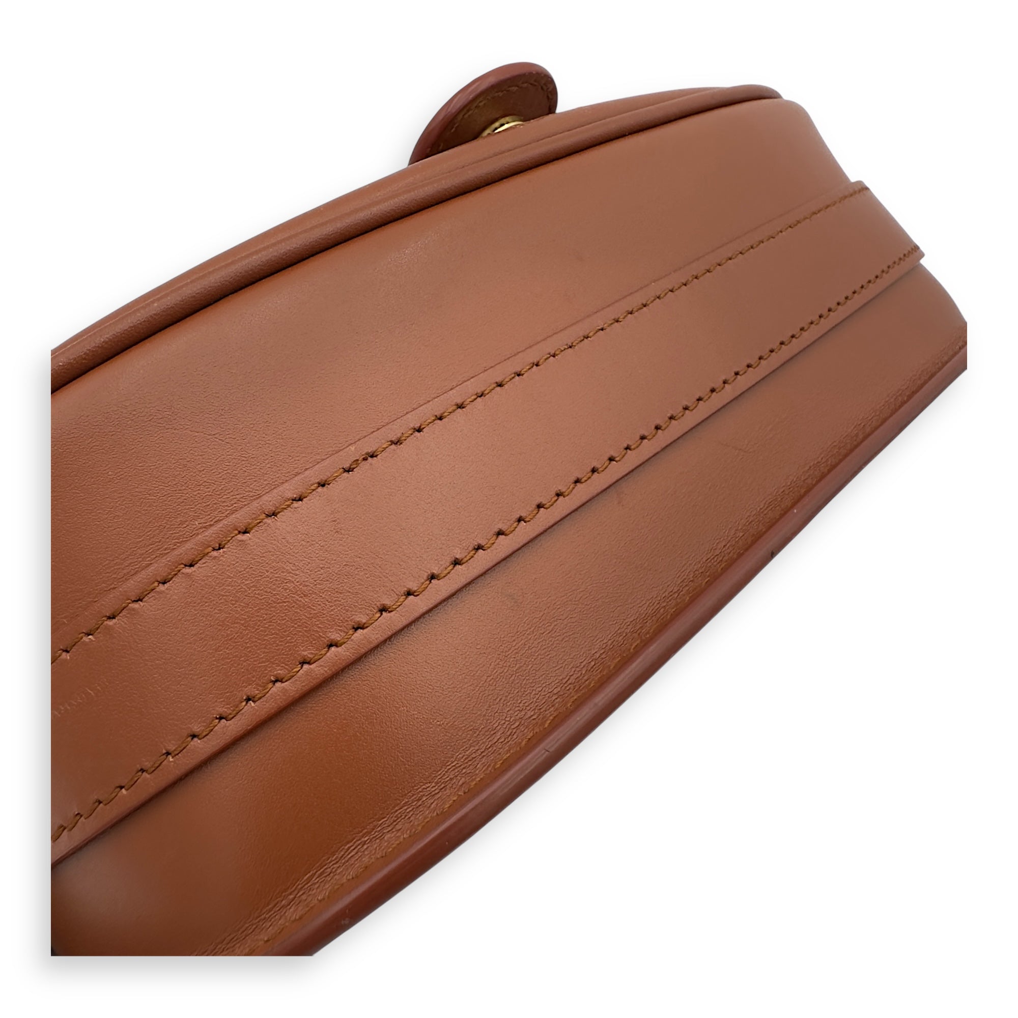 Bobby Shoulder Bag Brown in Calfskin, Gold hardware - Image 20