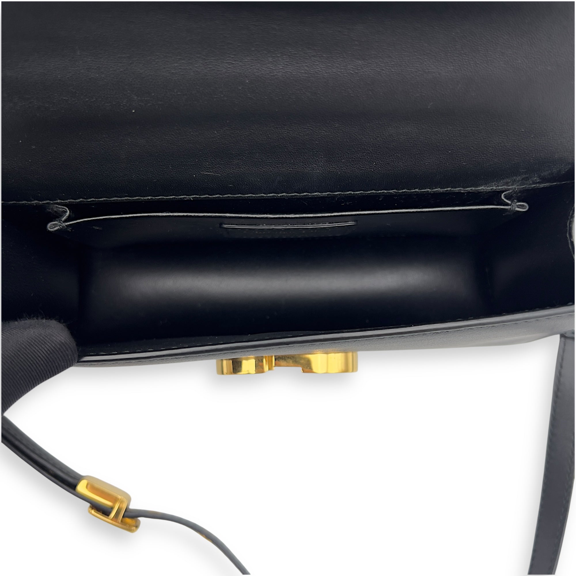 Montaigne Shoulder Bag Black in Calfskin, Gold hardware - Image 7