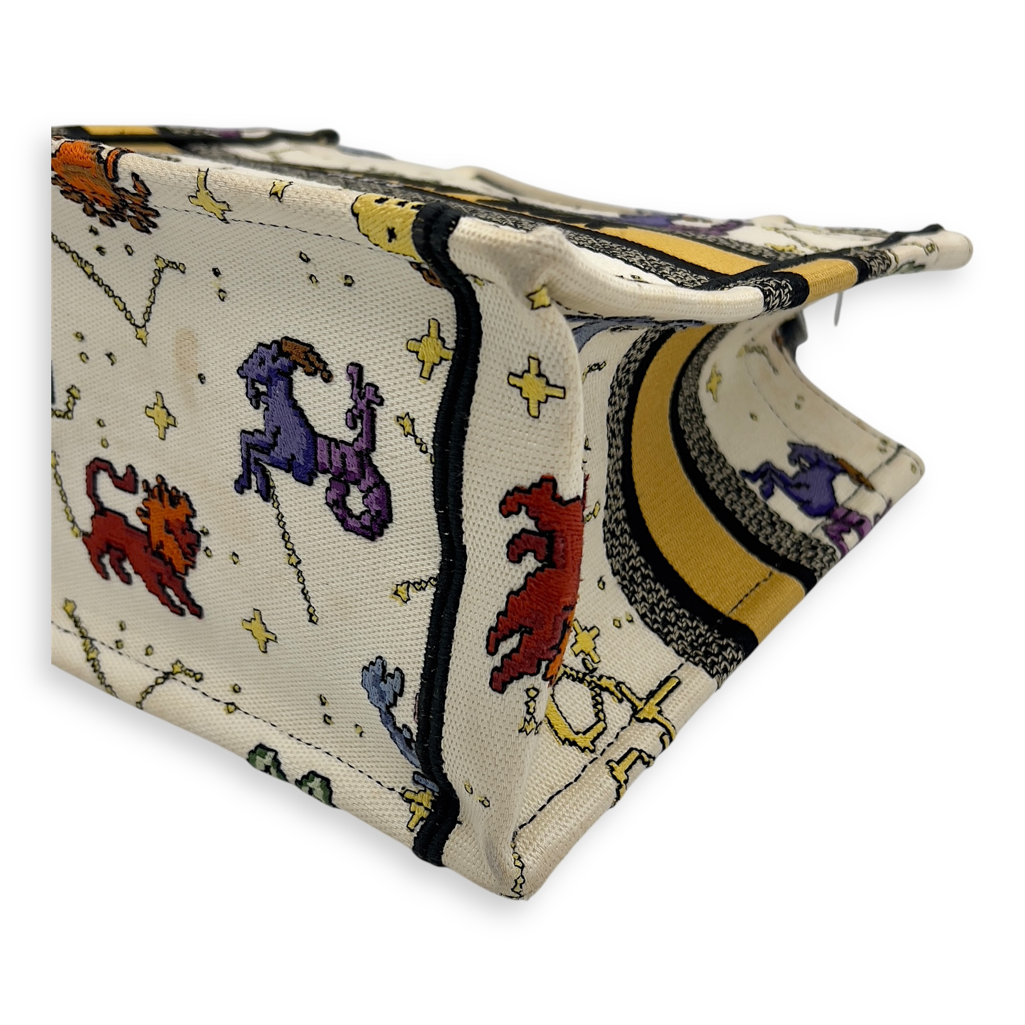 Book Tote Small White Tote Bag in Canvas - Image 9