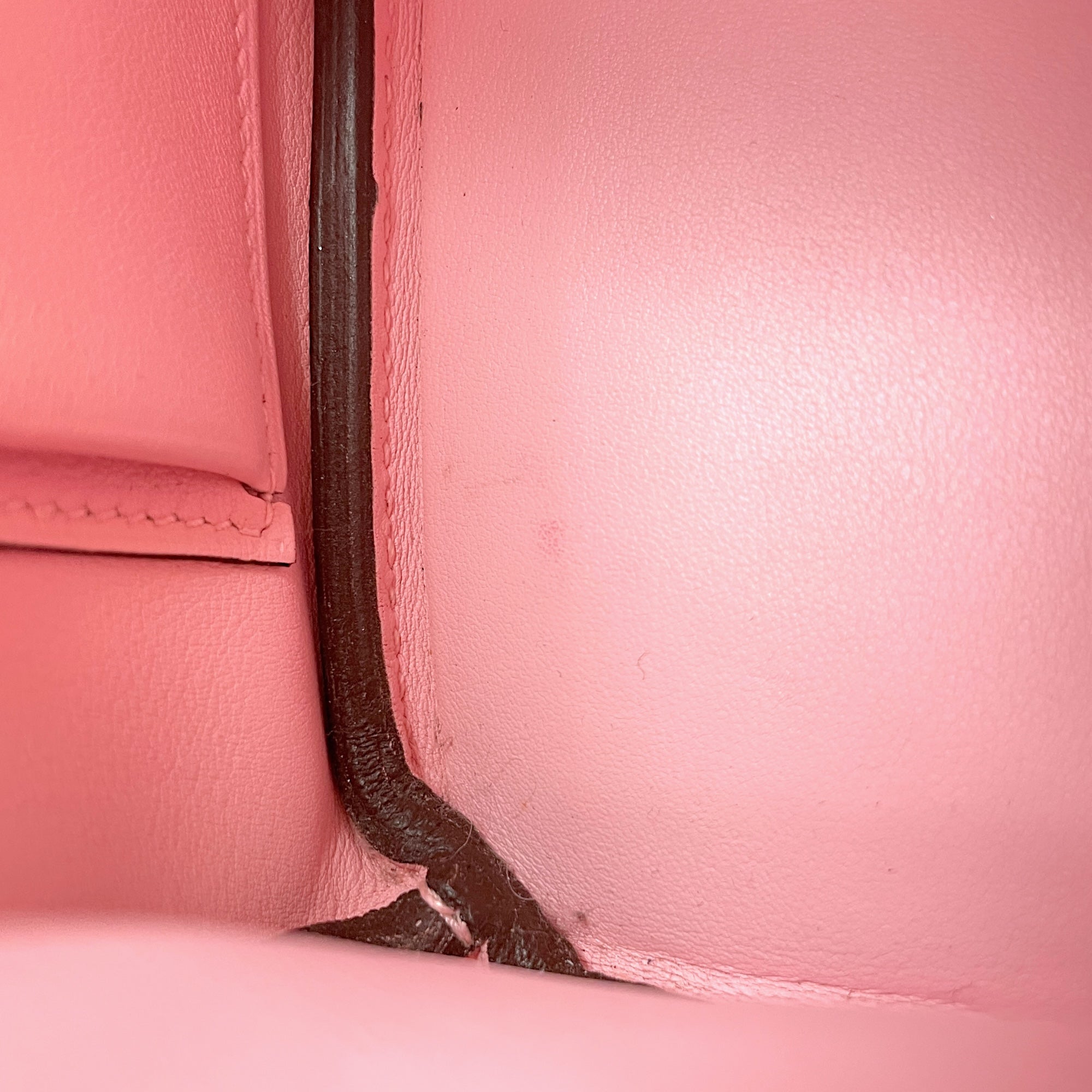 Birkin 25 Rose Sakura in Swift, Gold hardware - Image 9