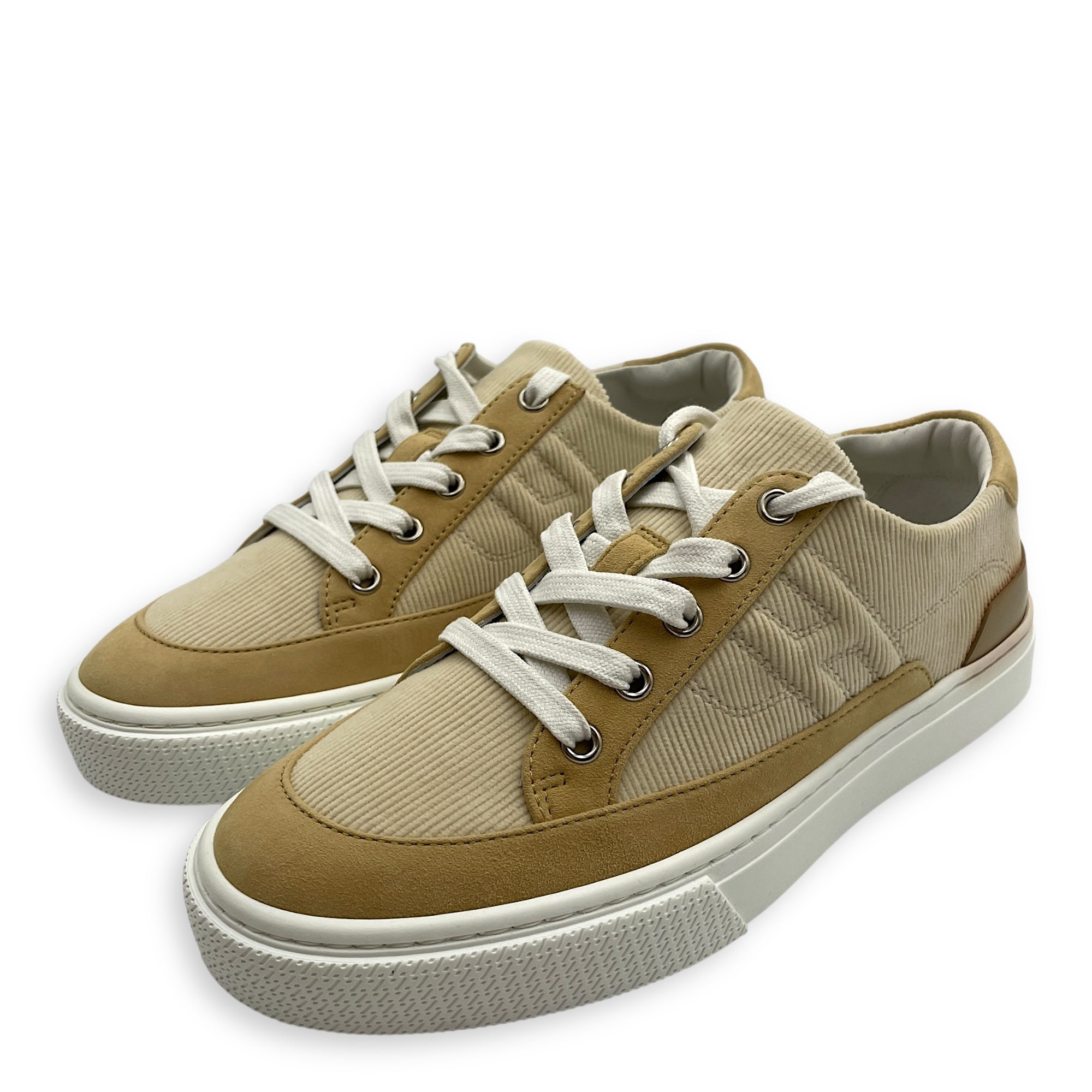 Deep 37 Beige Crin Sneakers in Suede Leather - Image 3