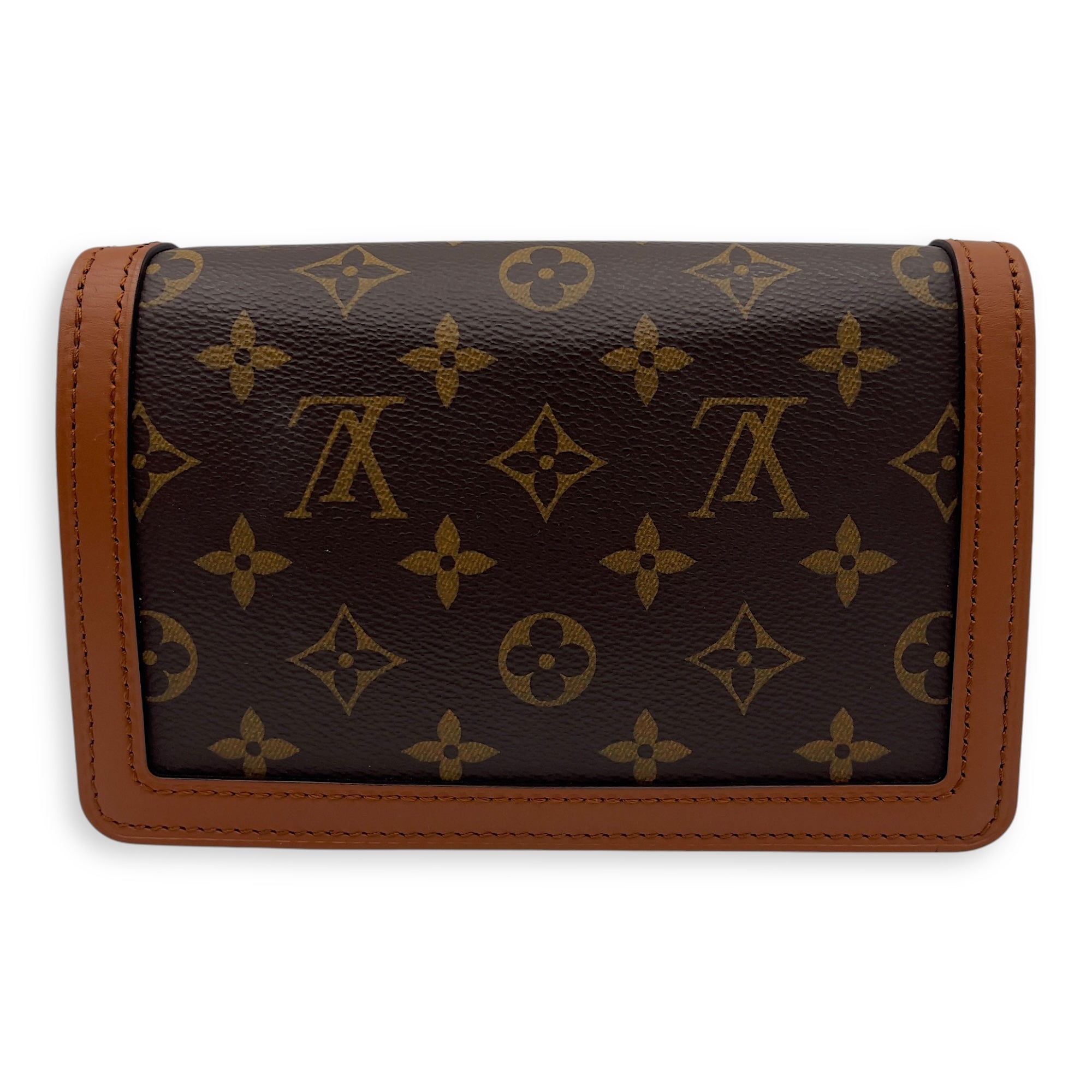 Dauphine Belt Bag Brown in Monogram Coated Canvas, Gold hardware - Image 3