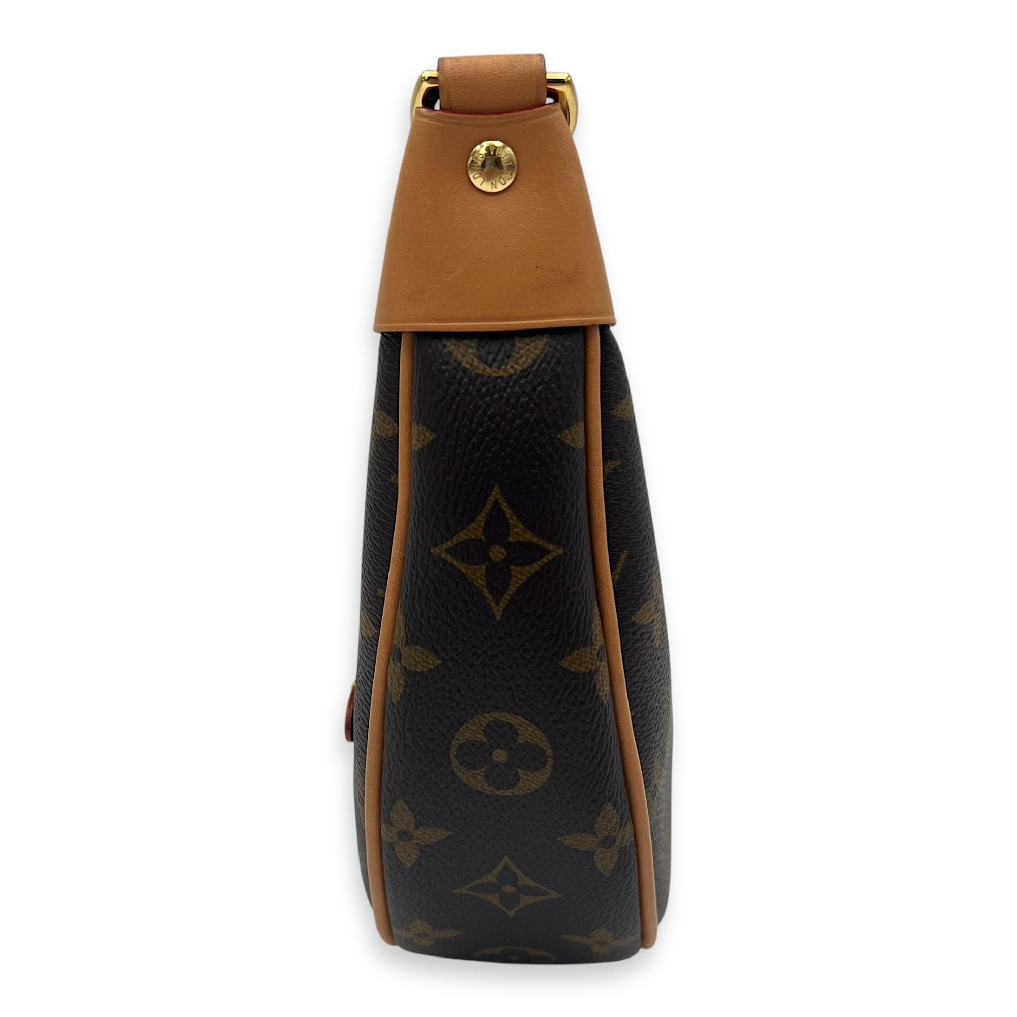 Loop Shoulder Bag Brown in Monogram Coated Canvas, Gold hardware - Image 4
