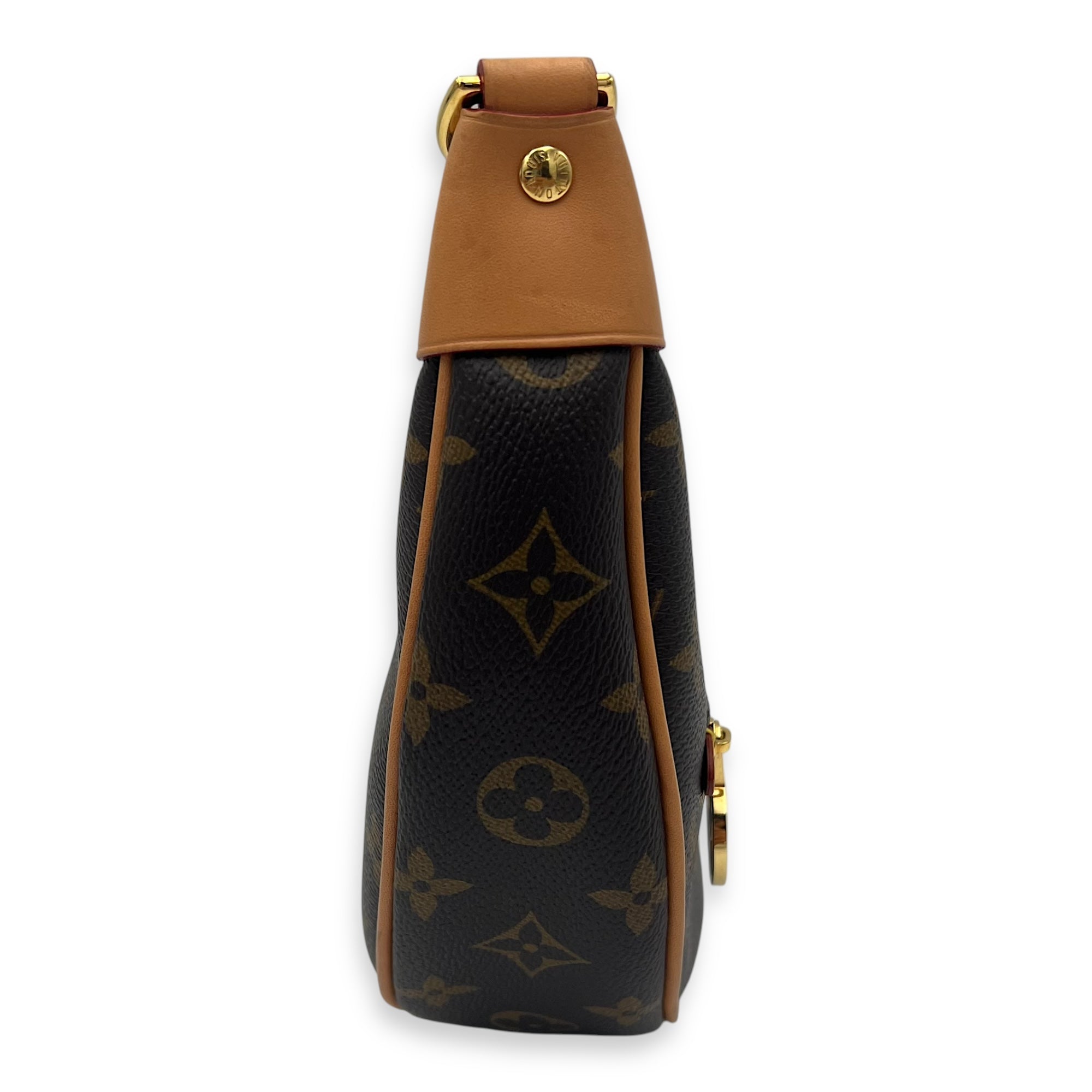 Loop Shoulder Bag Brown in Monogram Coated Canvas, Gold hardware - Image 5