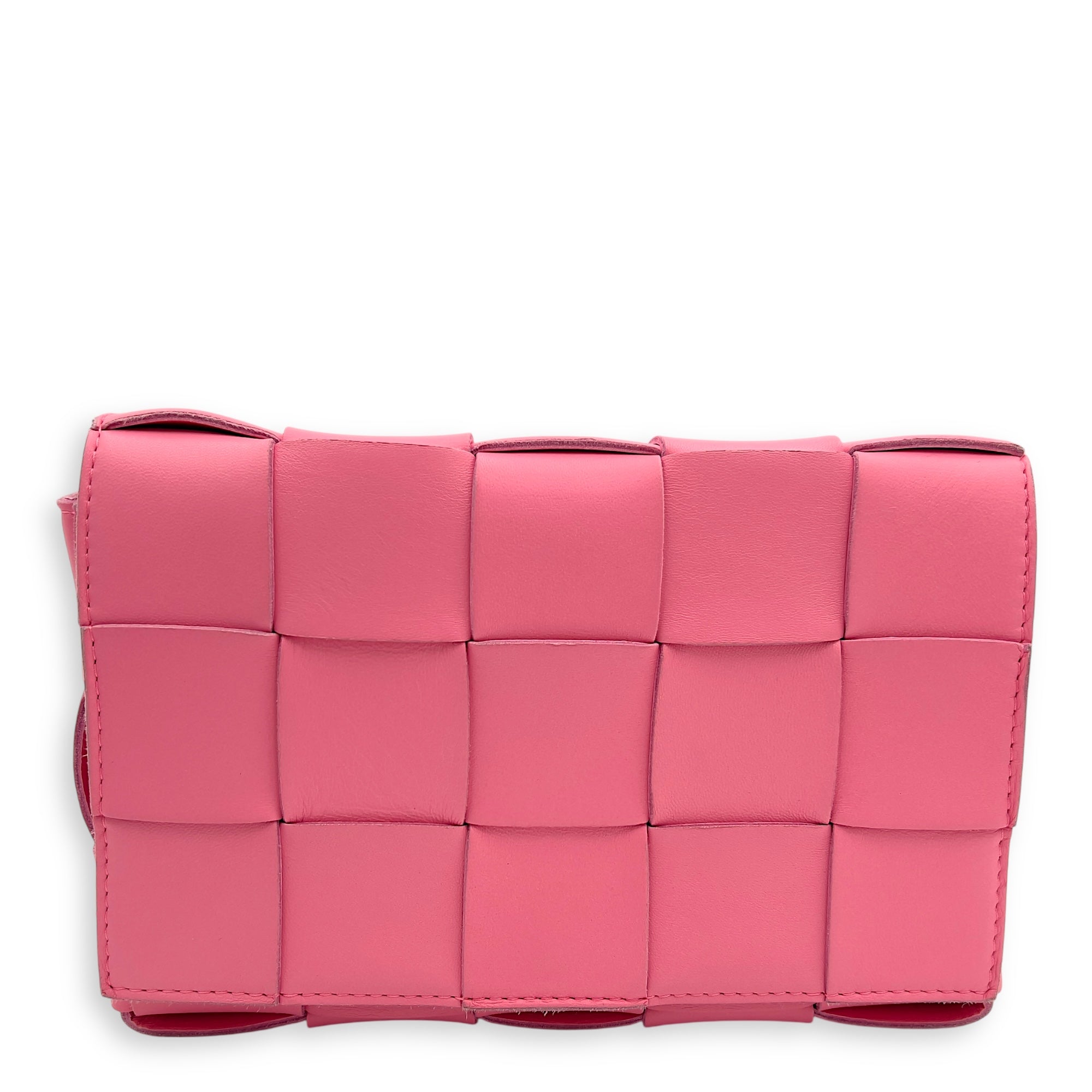 Cassette Pink Crossbody Bag in Lambskin