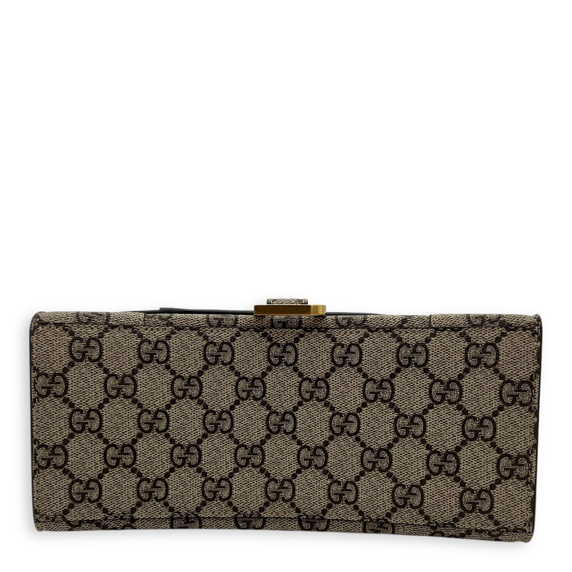 x Balenciaga Hourglass GG Supreme Brown Top Handle Bag in Monogram Coated Canvas, Gold hardware - Image 6