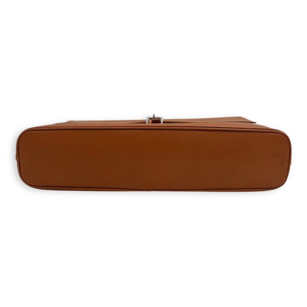 Citadine PM Brown Top Handle Bag in Coated Canvas, Silver hardware - Image 8