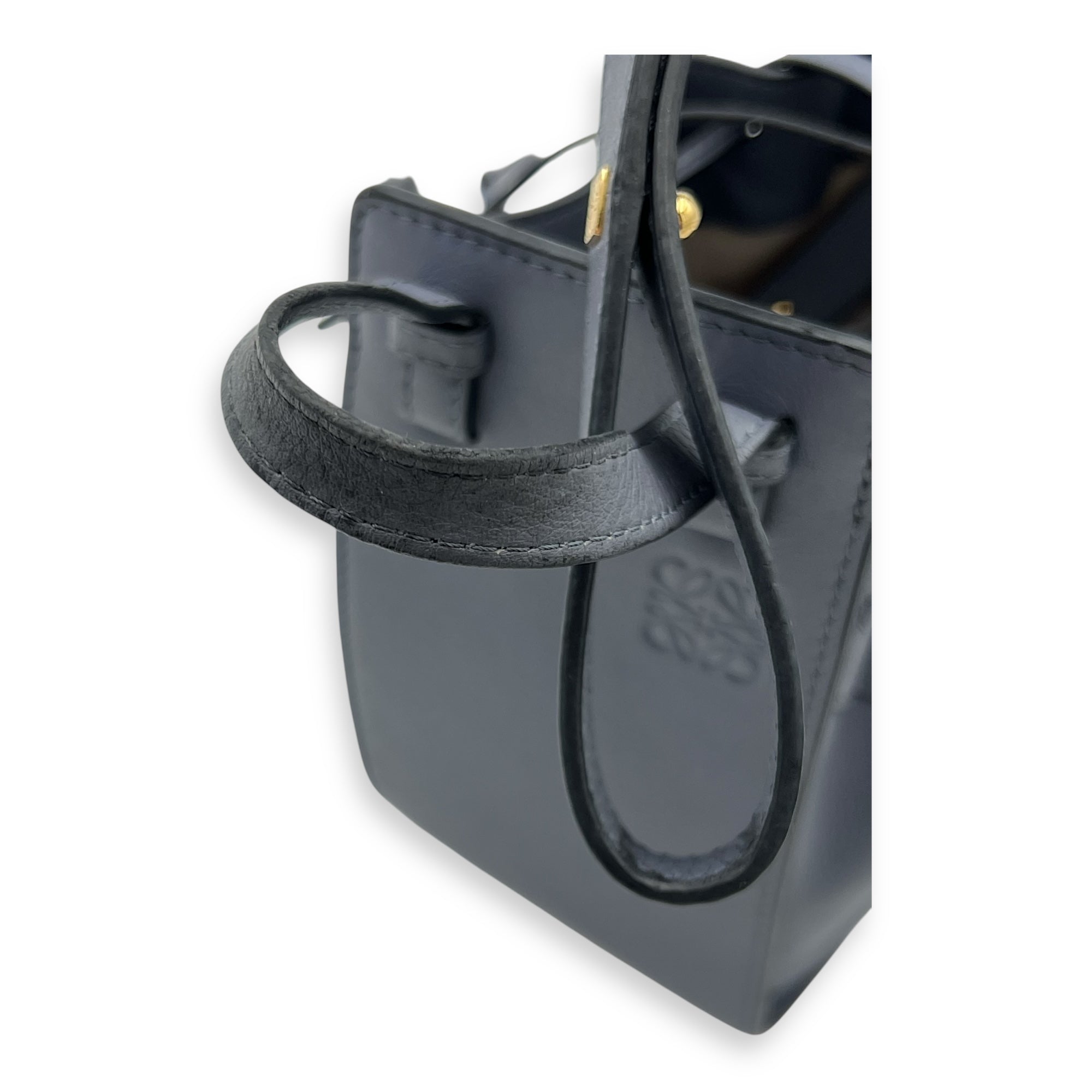 Hammock Mini Blue Shoulder Bag in Calfskin, Silver hardware - Image 11