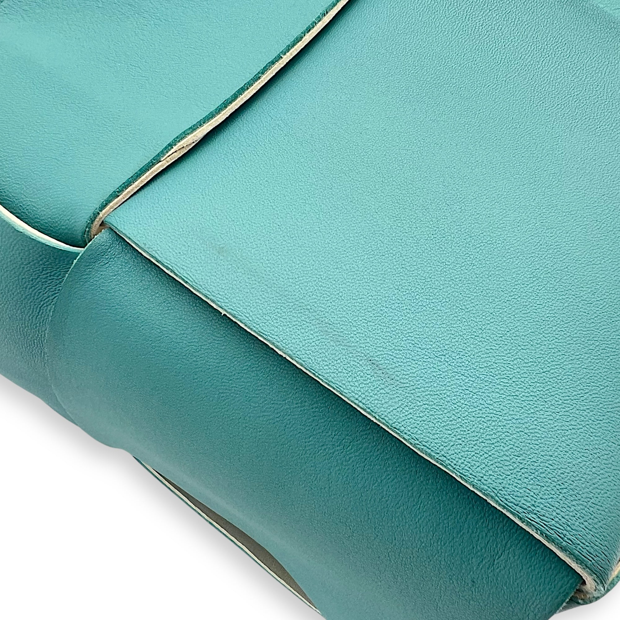 Arco Tote Bag Blue in Lambskin - Image 12