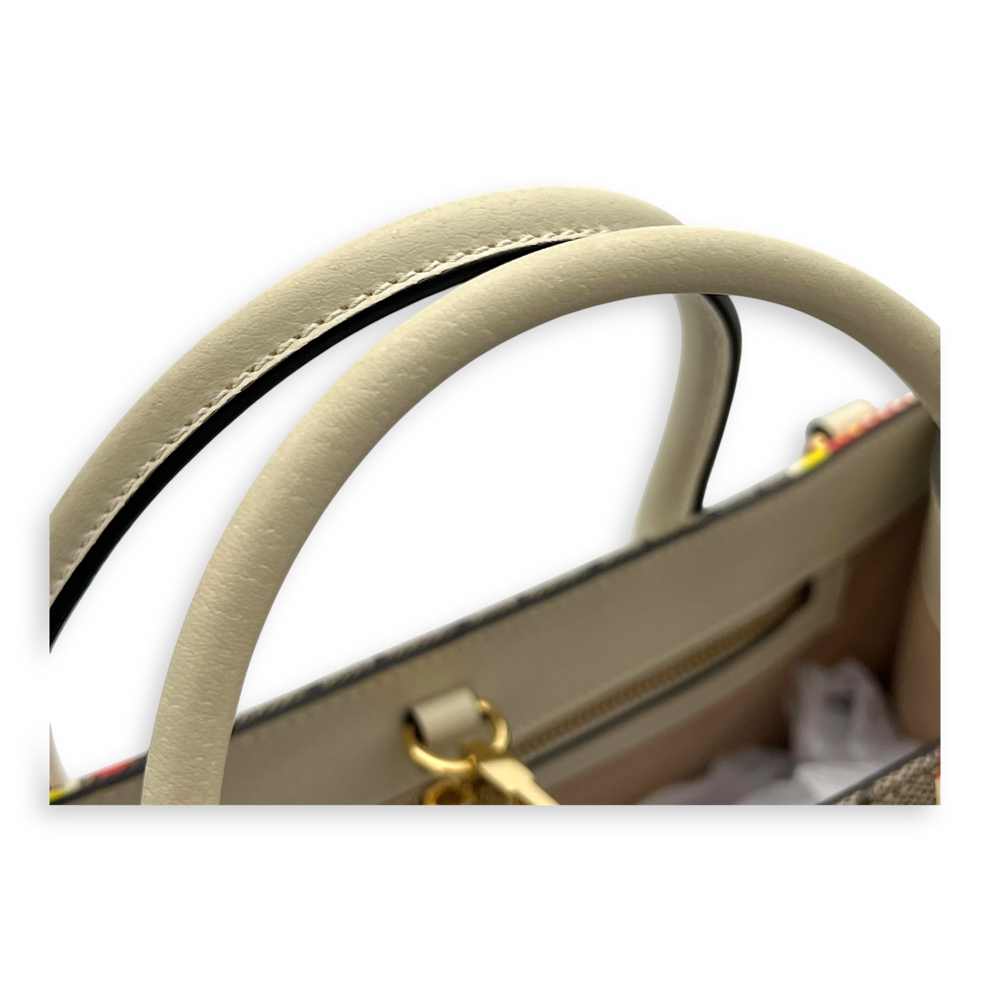 GG Supreme Tote Bag Brown in Coated Canvas, Gold hardware - Image 8