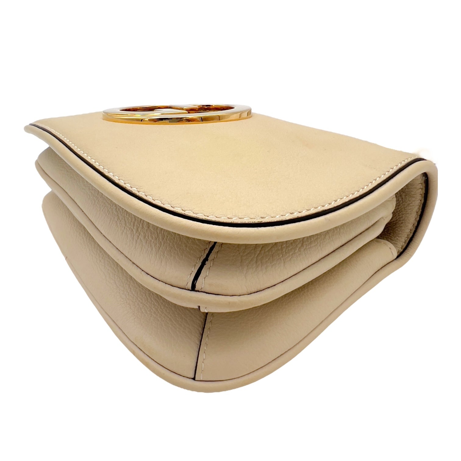 Blondie Mini White Shoulder Bag in Calfskin, Gold hardware - Image 9
