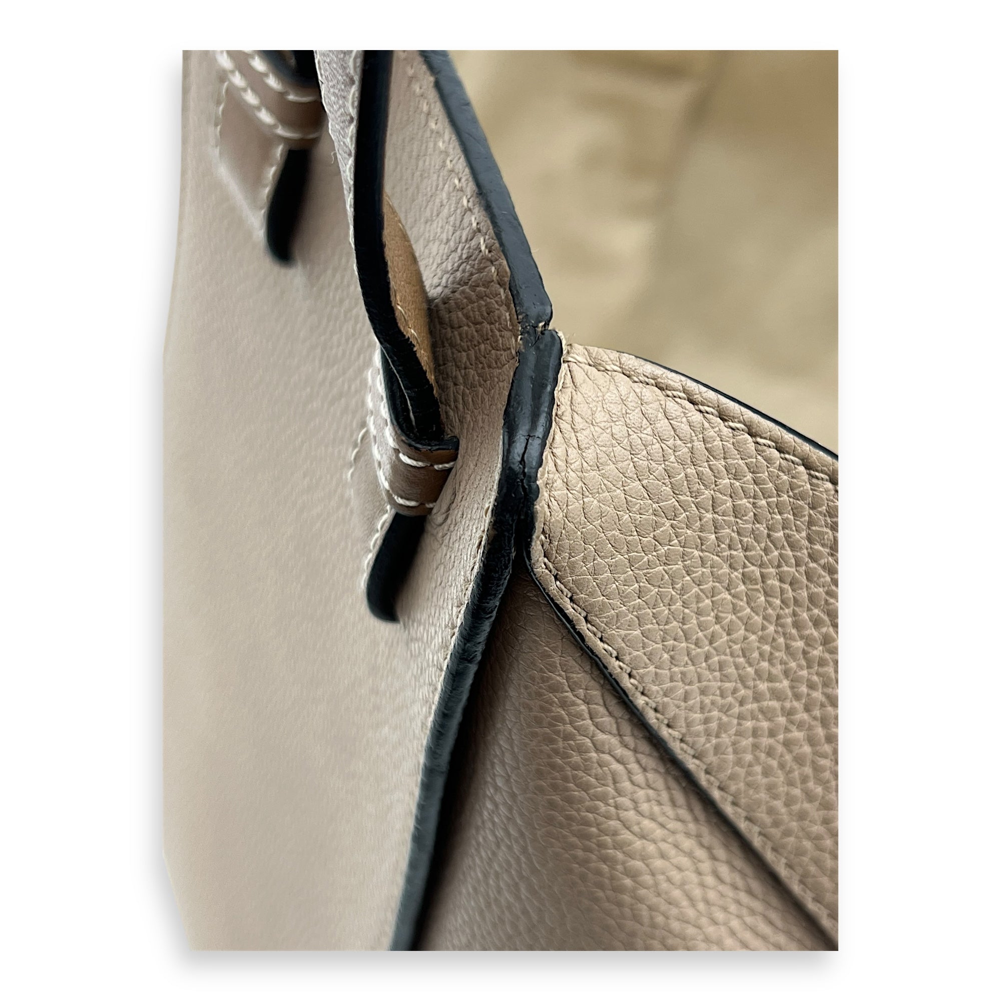 Hammock Shoulder Bag Small Beige in Calfskin, Gold hardware - Image 11