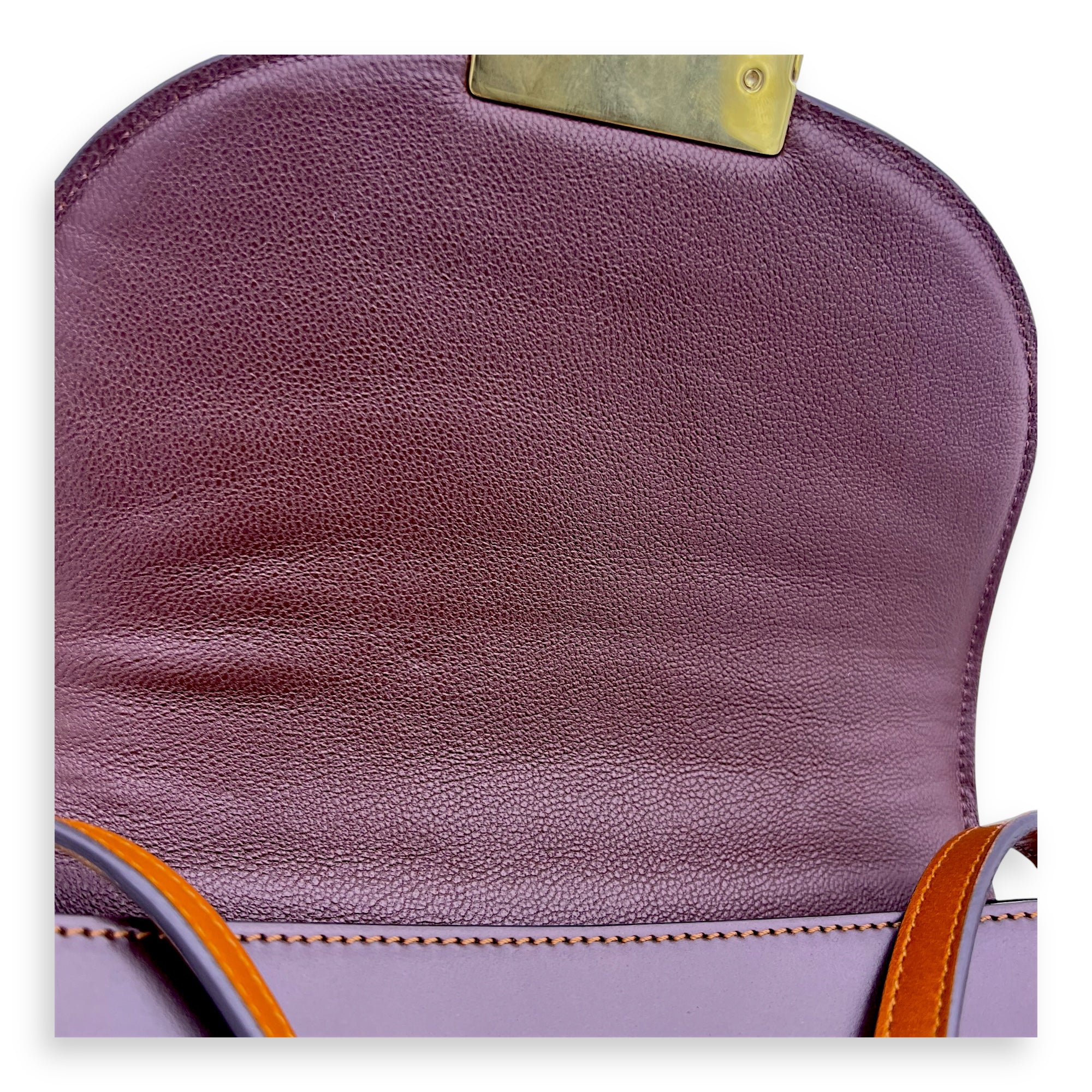 Trotteur Crossbody Bag Red in Calfskin, Gold hardware - Image 11