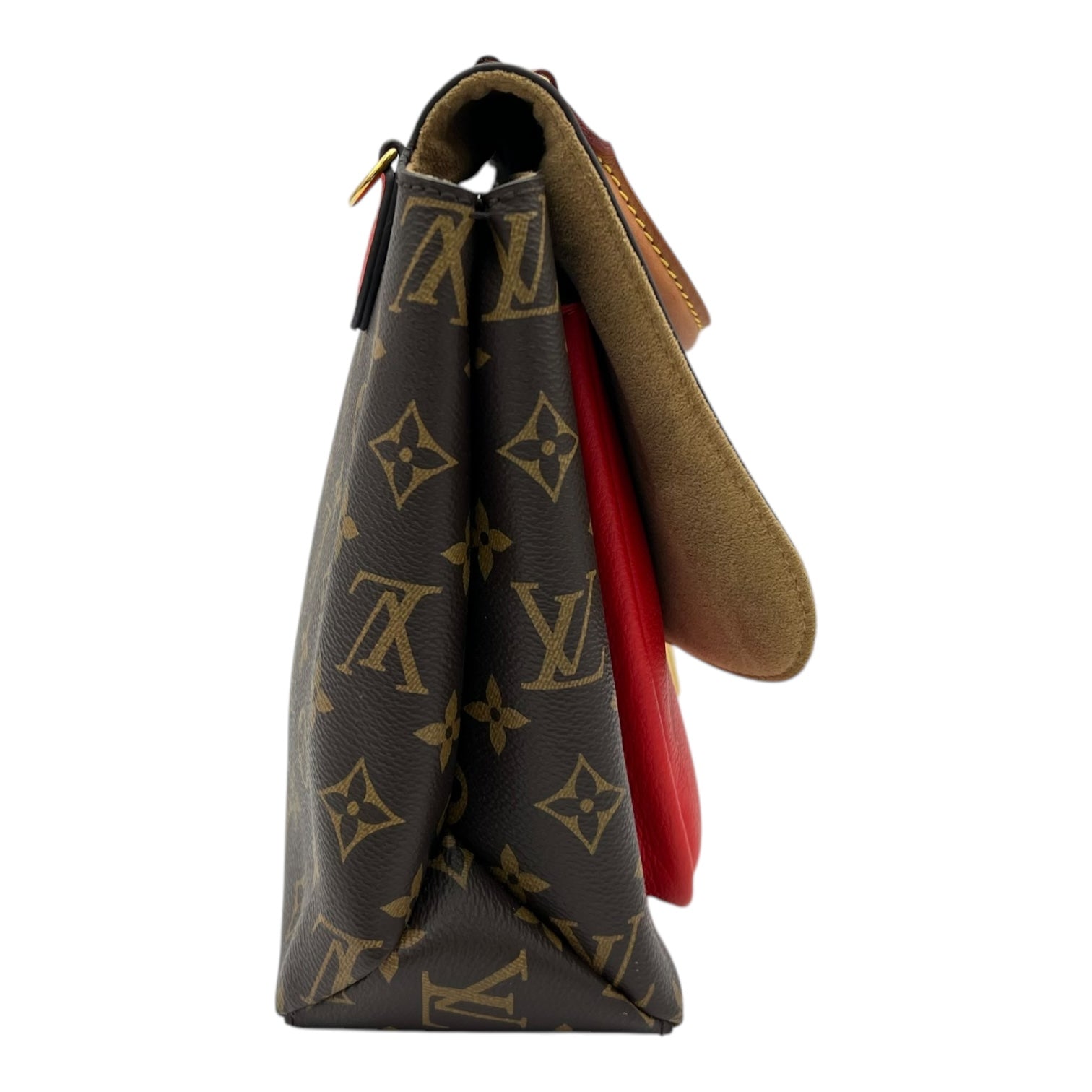 Marignan Top Handle Bag Brown in Monogram Coated Canvas, Gold hardware - Image 4