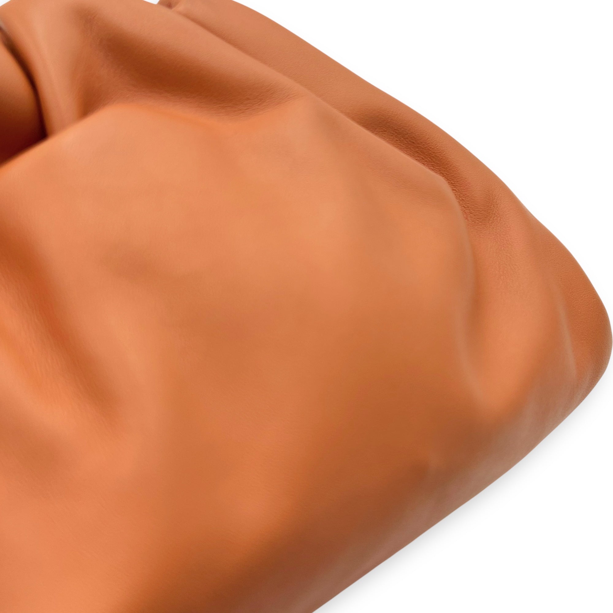 The Pouch Crossbody Bag Brown in Lambskin, Gold hardware - Image 11