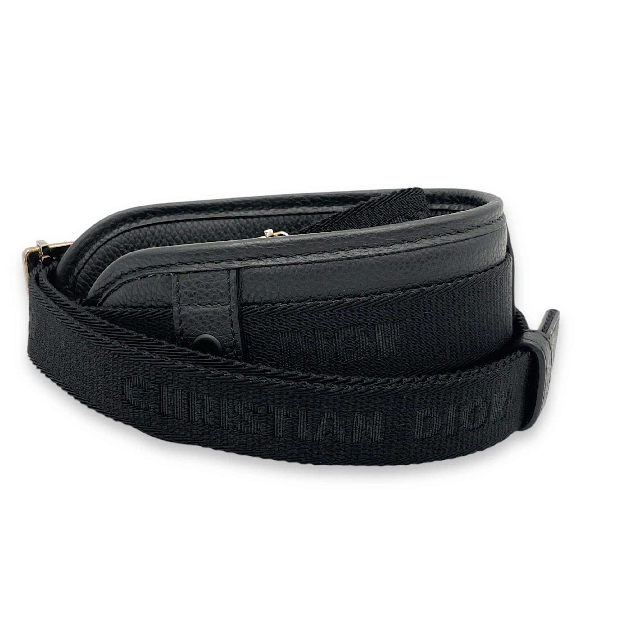 Safari Black Messenger in Calfskin, Silver hardware - Image 13