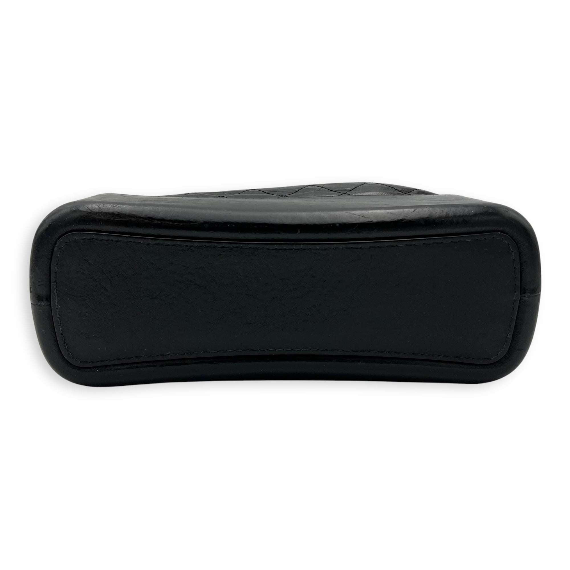 Gabrielle Medium Black Shoulder Bag in Calfskin, Mixed hardware - Image 6