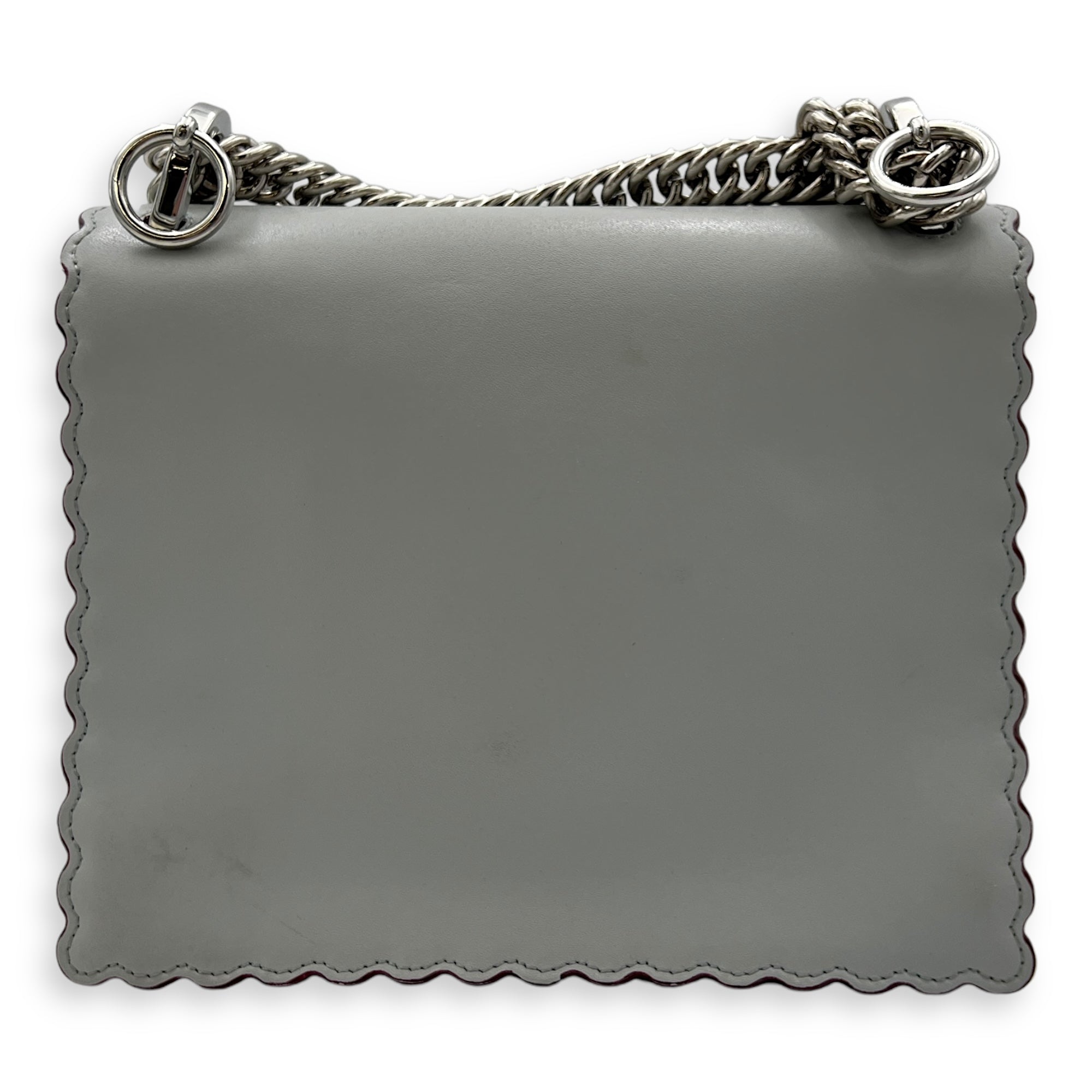 Kan I Small Crossbody bag in Calfskin, Silver Hardware - Image 5