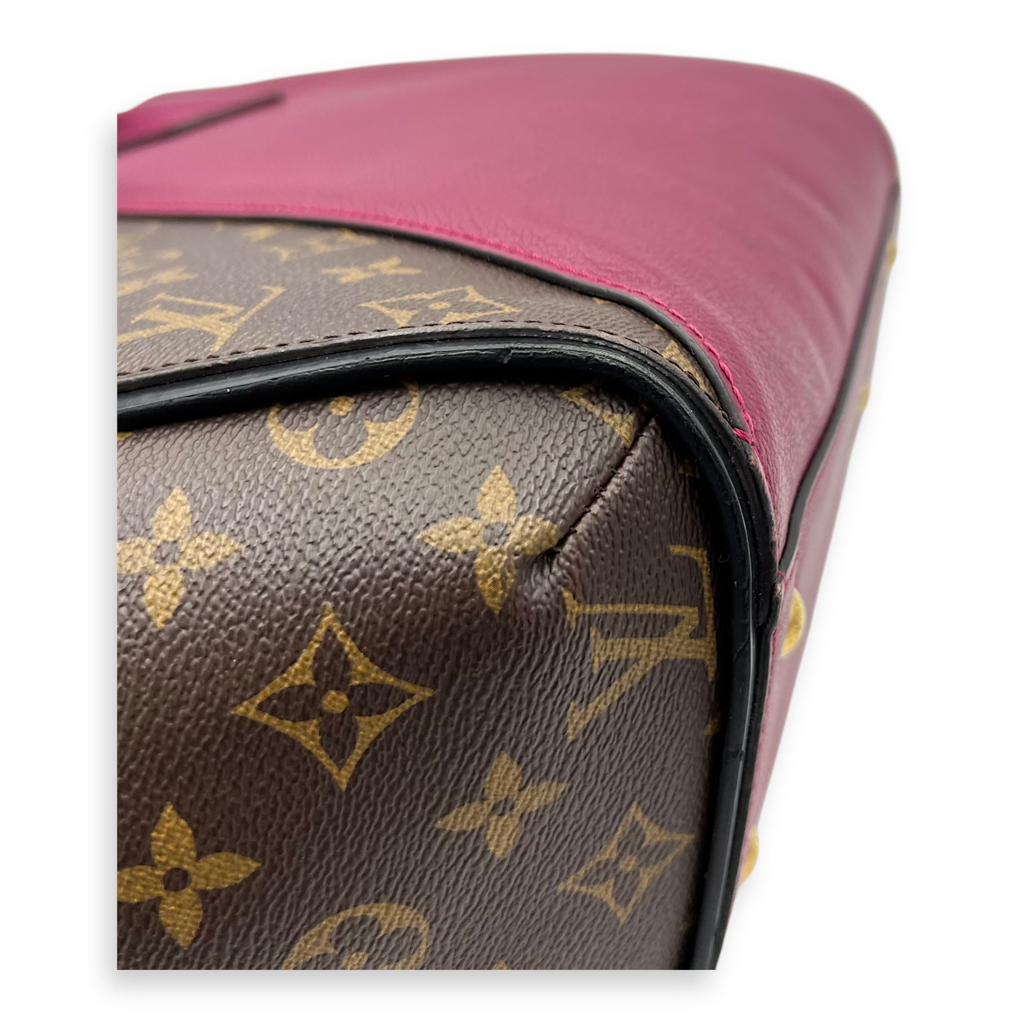 Kimono Top Handle Bag MM Brown in Monogram Coated Canvas, Gold hardware - Image 19