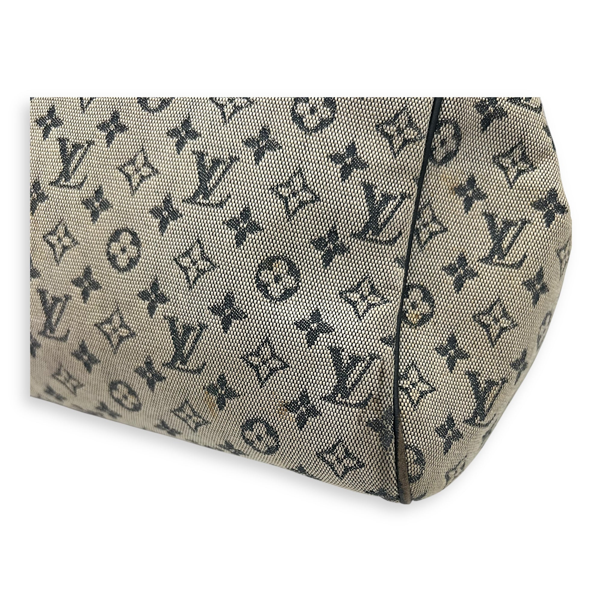 Josephine Shoulder Bag Grey in Jacquard, Gold hardware - Image 10