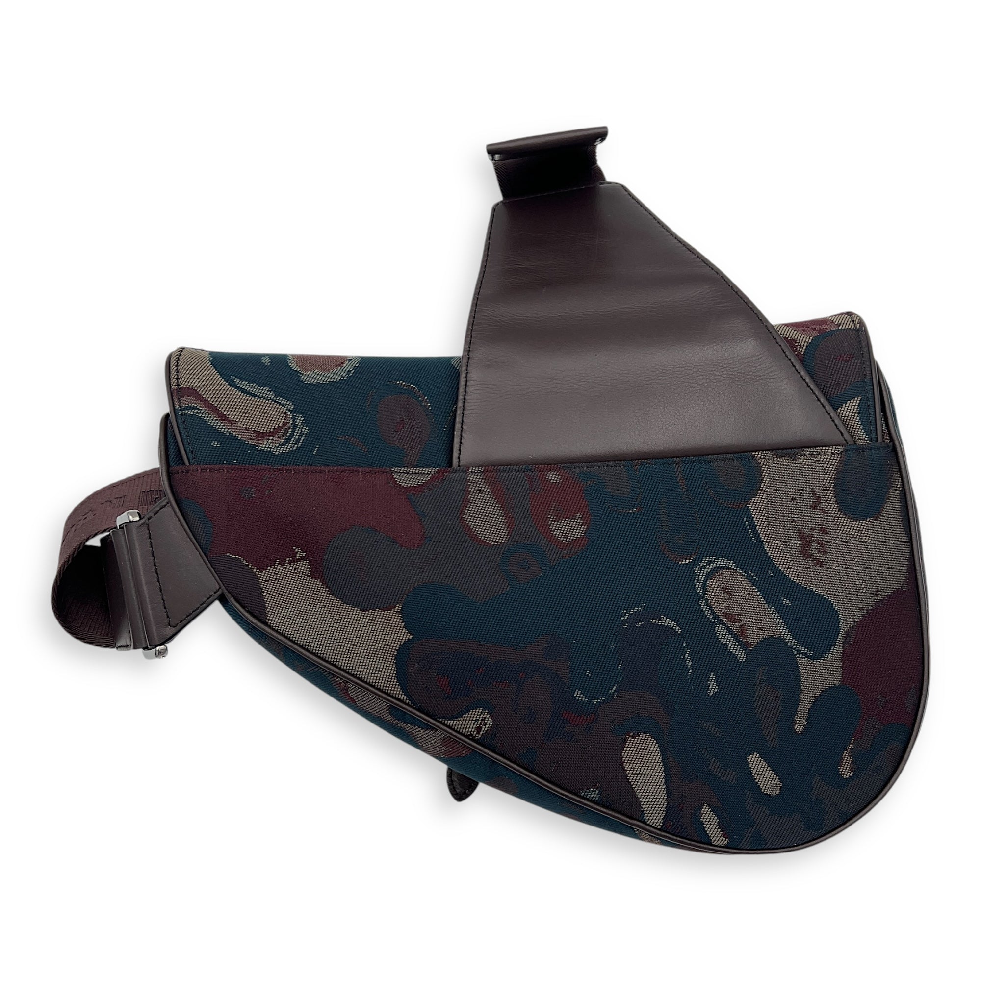 Saddle Crossbody Bag Peter Doig Collaboration in Canvas, Silver hardware - Image 3