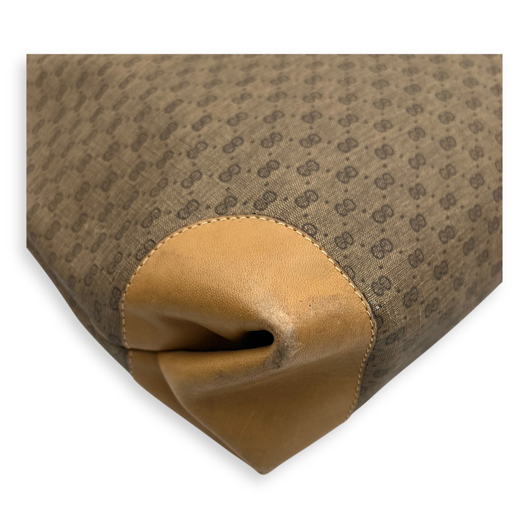 GG Tote Bag Brown in Coated Canvas, Gold hardware - Image 12