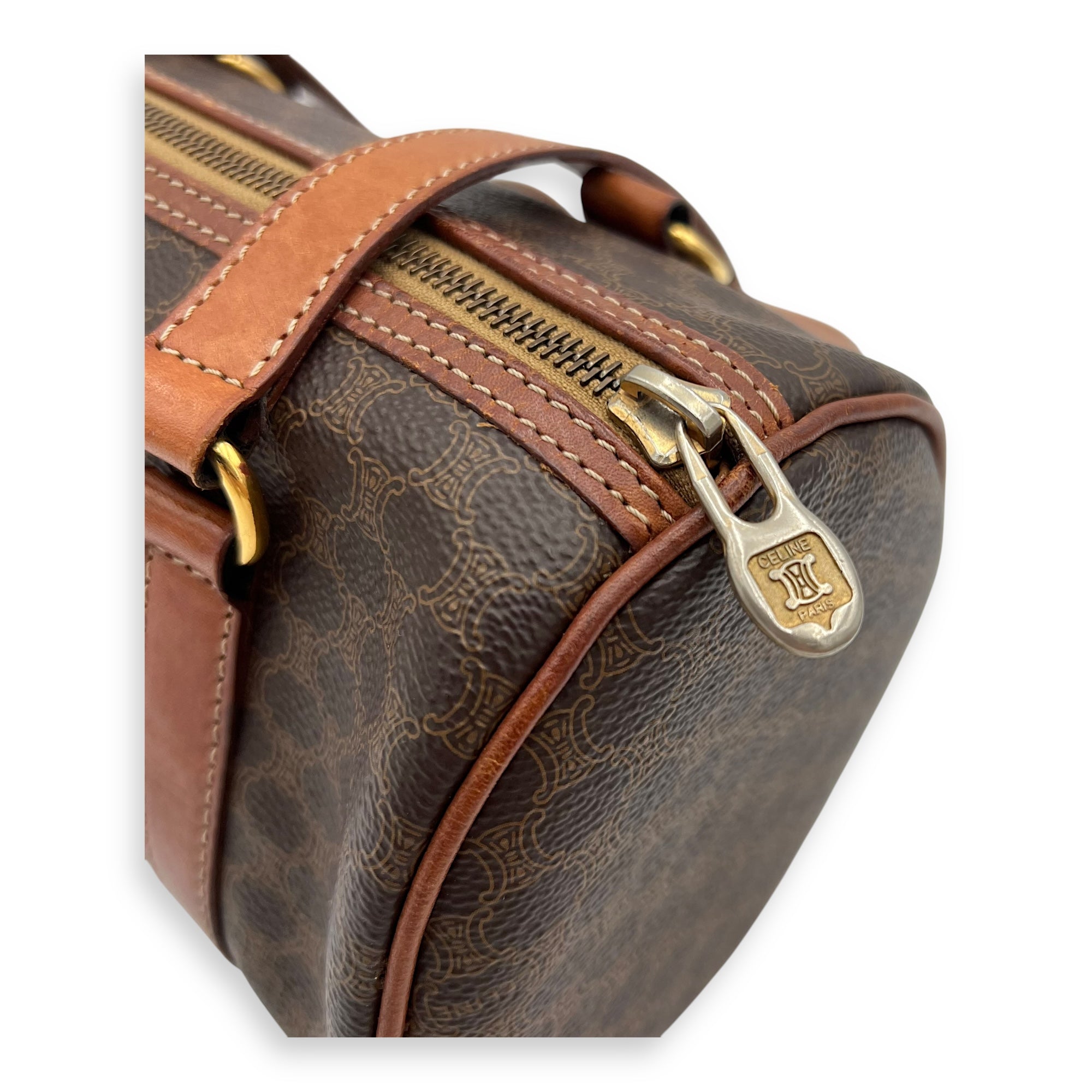 Macadam Shoulder Bag Brown in Coated Canvas, Gold hardware - Image 7