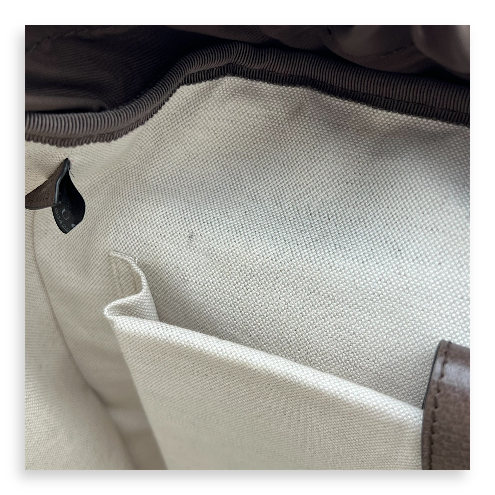 Ophidia Backpack Brown in Monogram Coated Canvas, Gold hardware - Image 9