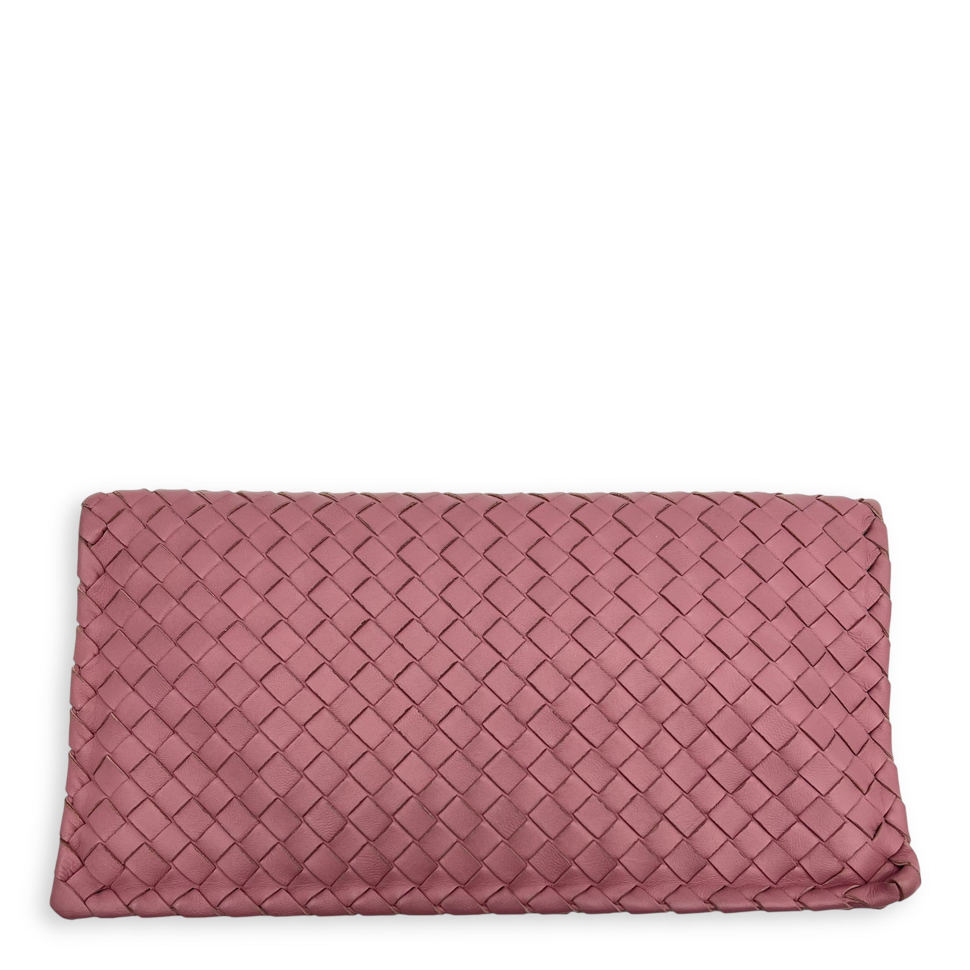 Intrecciato Clutch Pink in Lambskin - Image 3